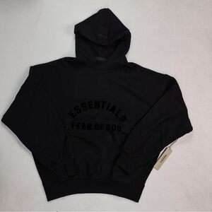 Fear Of God Essentials Hoodie Jet Black
